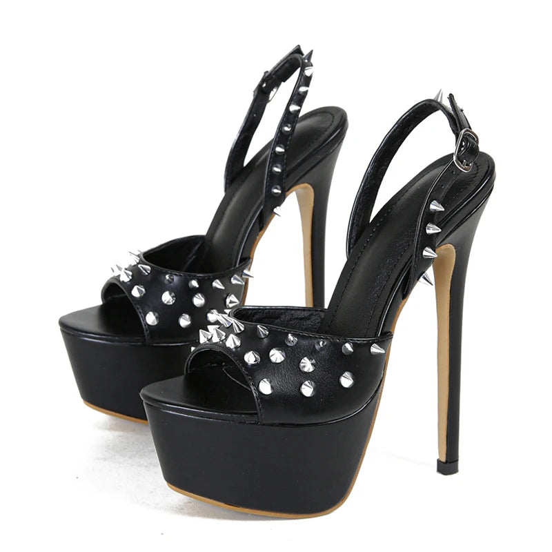 Ribellina Studded Platform Stilettos
