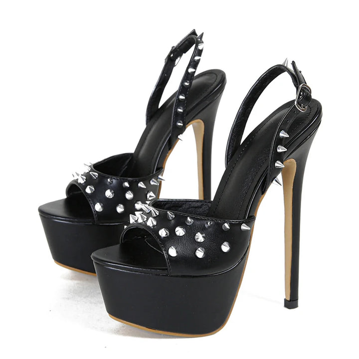 Ribellina Studded Platform Stilettos