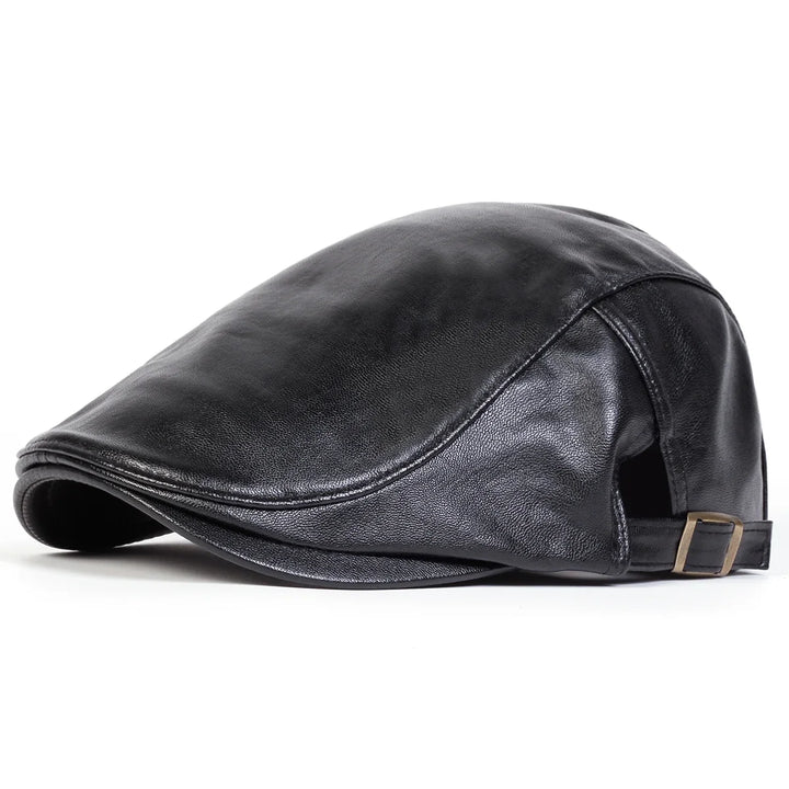 Alden Leather Flat Cap
