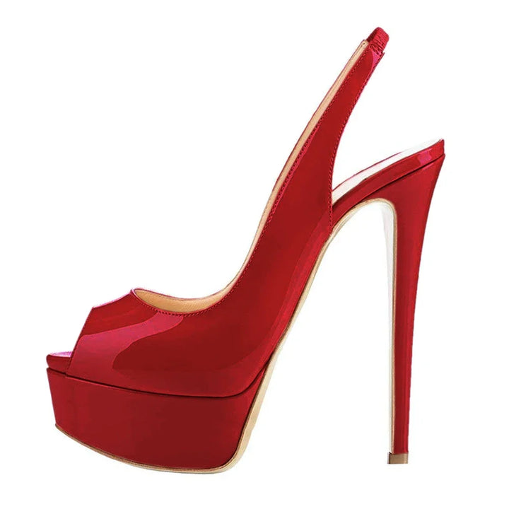 Altezza Peep-Toe Platform Slingbacks
