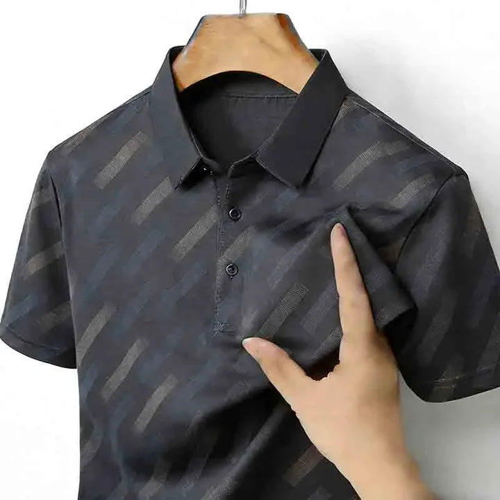 Obliqua Diagonal Stripe Polo
