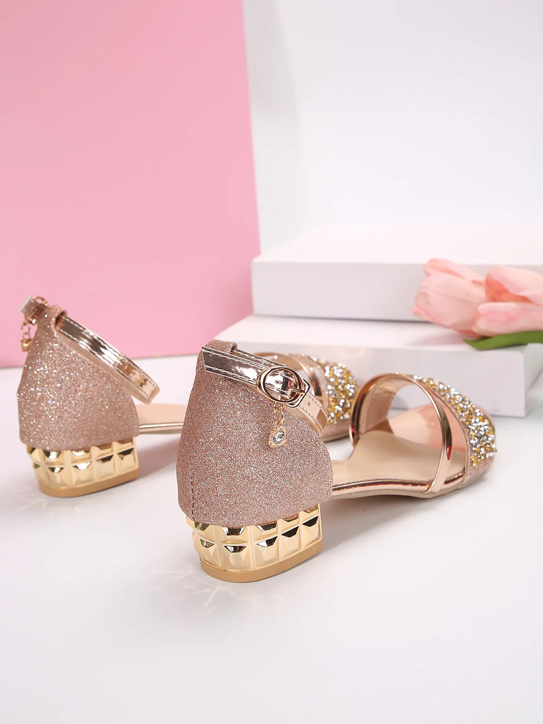 Orlina Crystal Strap Sandals
