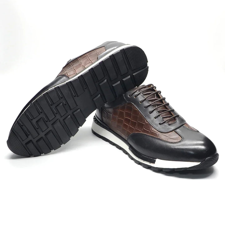 Firenze Grid Leather Oxfords