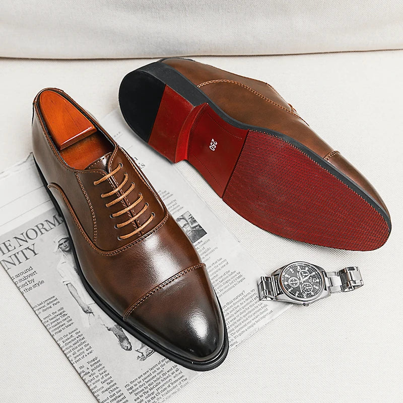 Cardinale Red Sole Oxfords