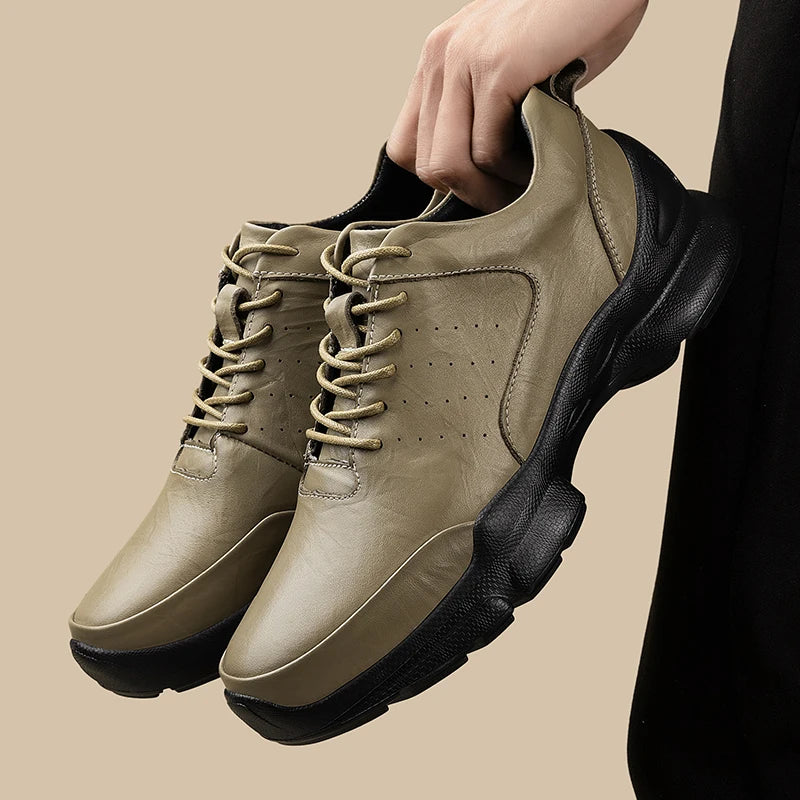 Andria Leather Trainer Shoes