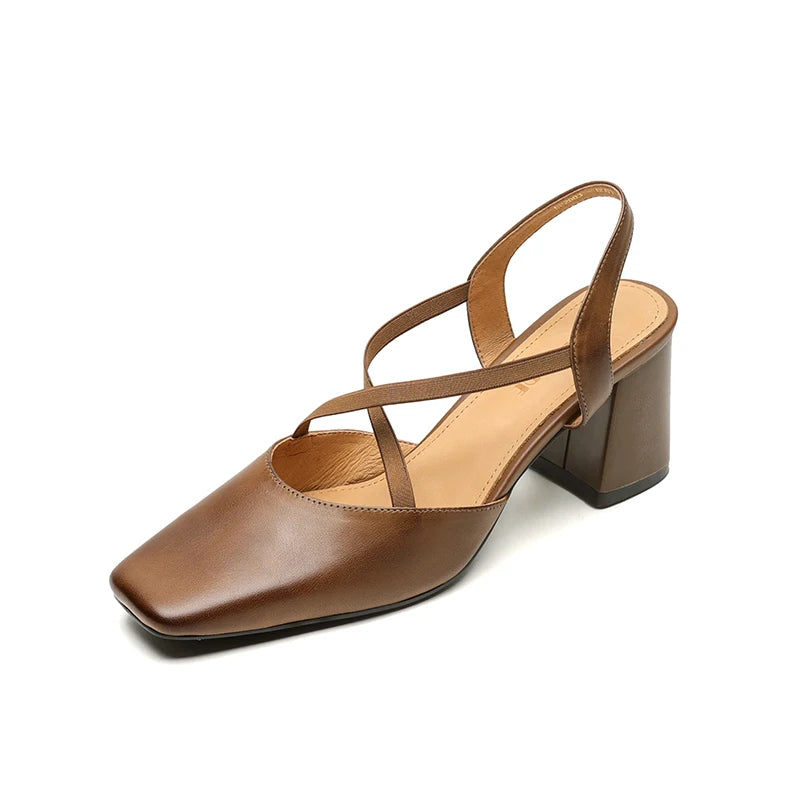 Lirena Leather Heels