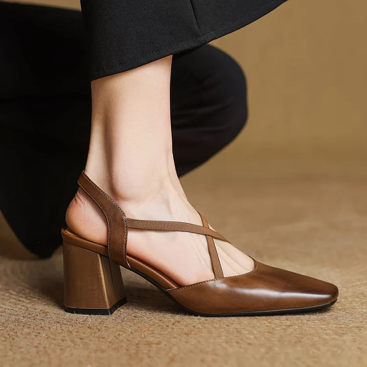 Lirena Leather Heels