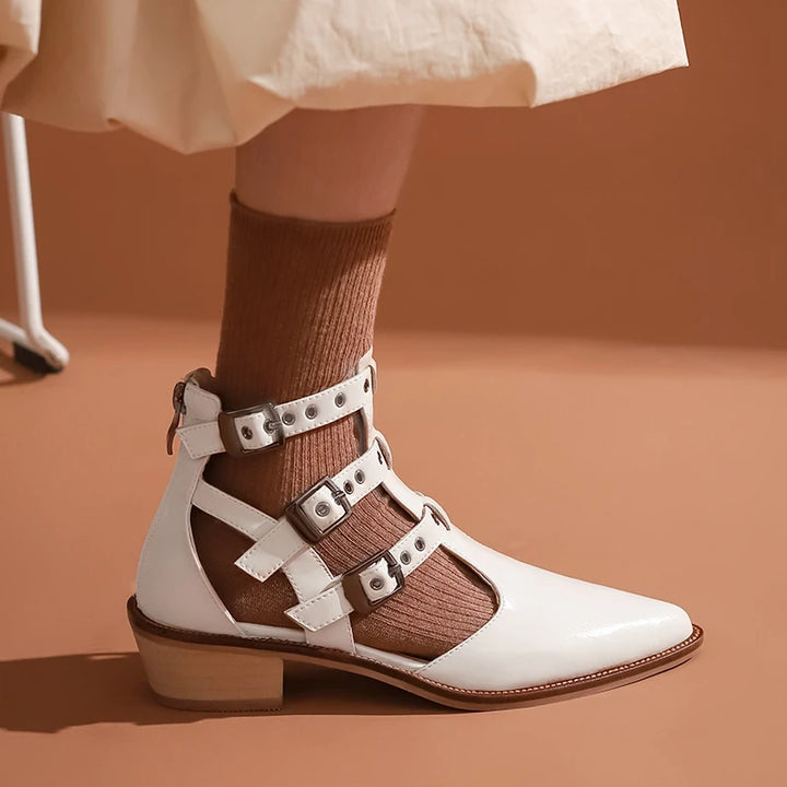 Cinghia Caged Buckle Booties