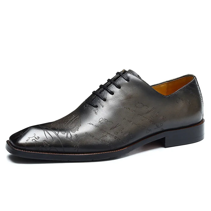 Stemma Engraved Oxford Shoes