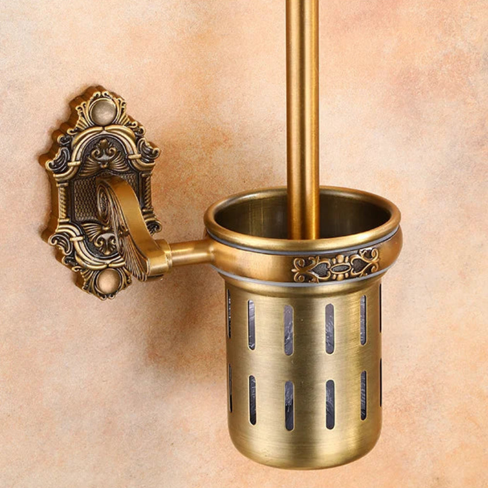 Regency Carved Toilet Brush Holder
