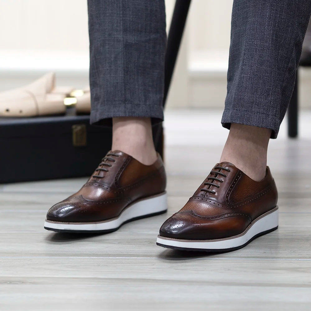 Borghese Wingtip Brogue Sneakers