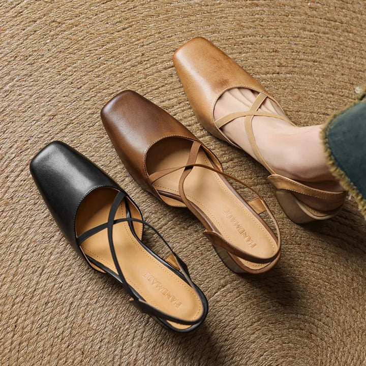 Lirena Leather Heels