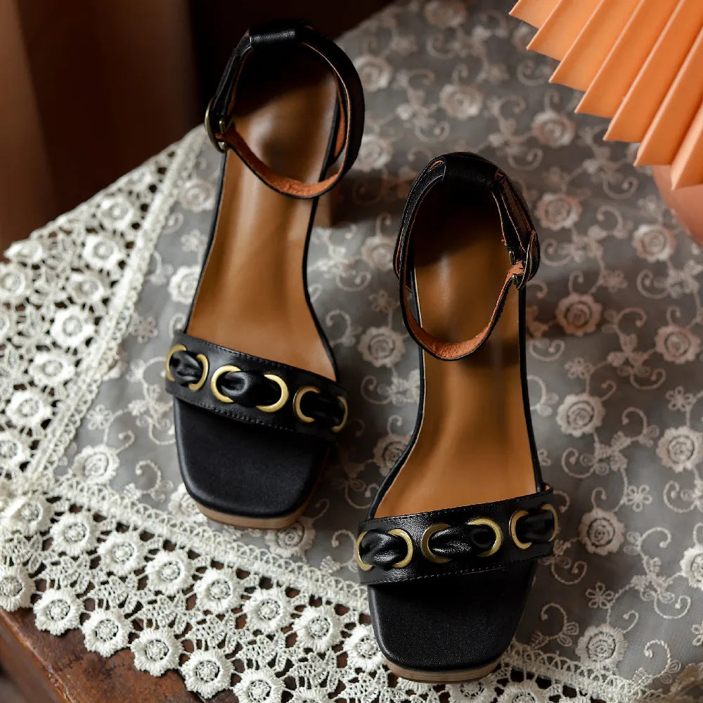 Castagna Buckle Platform Sandals