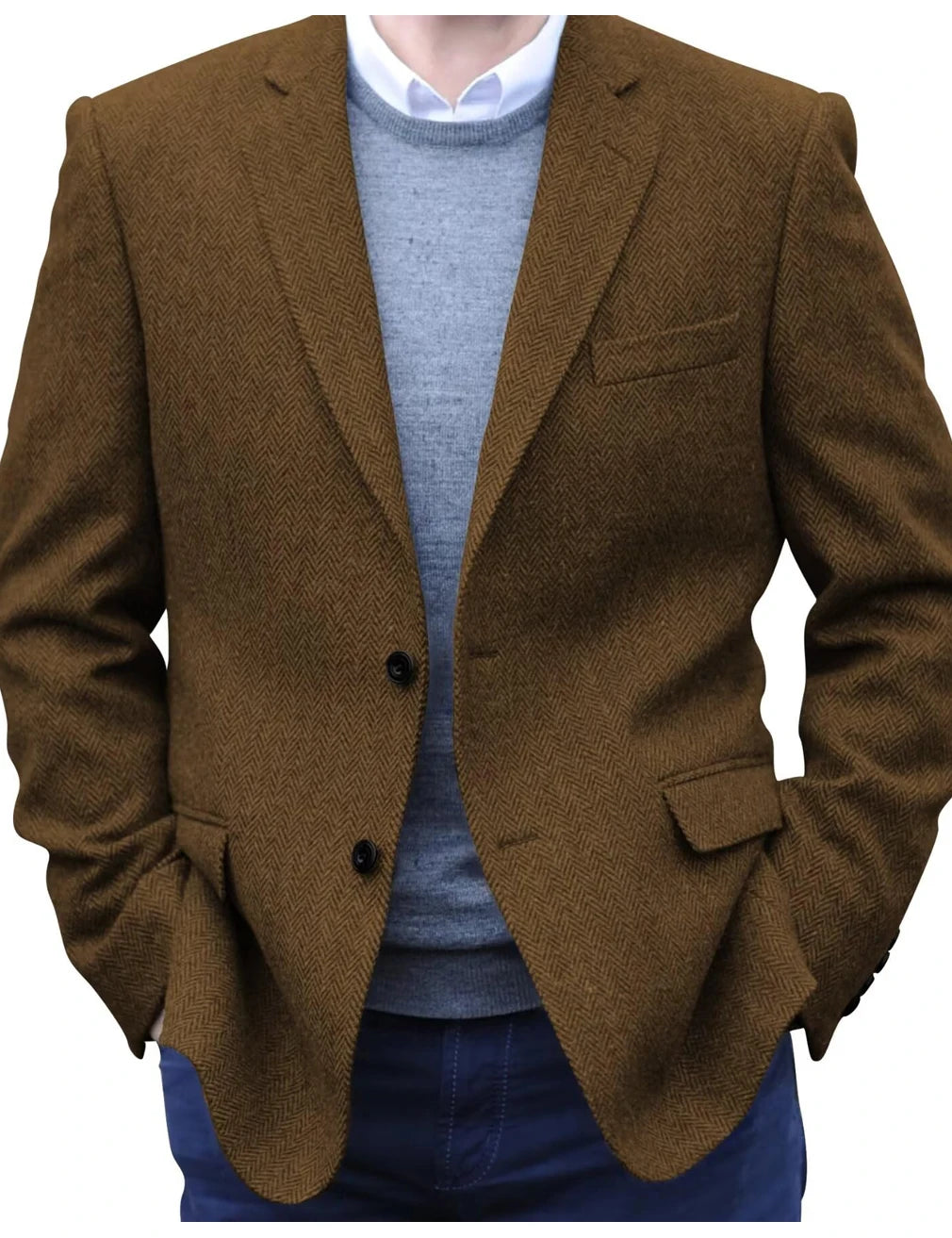 Lisca Herringbone Tweed Blazer