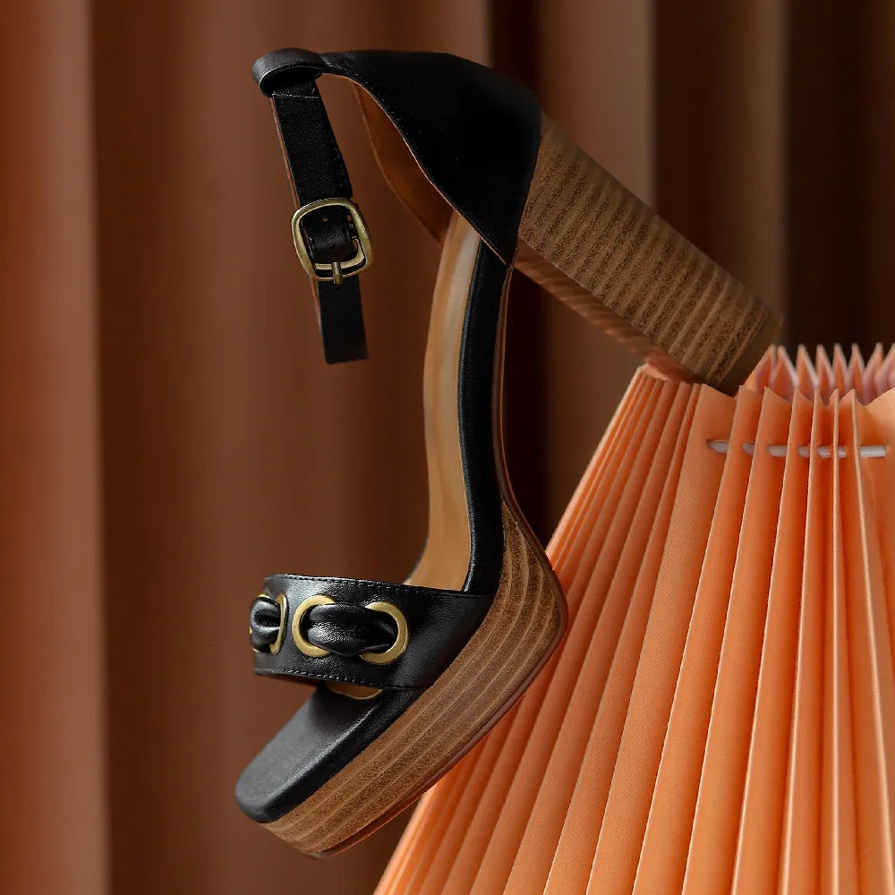 Castagna Buckle Platform Sandals