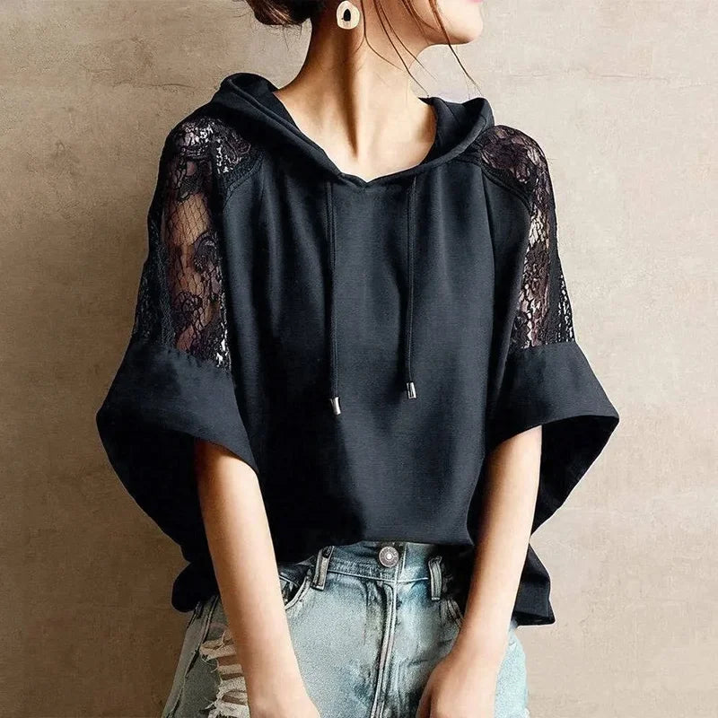 Evelina Lace Hoodie