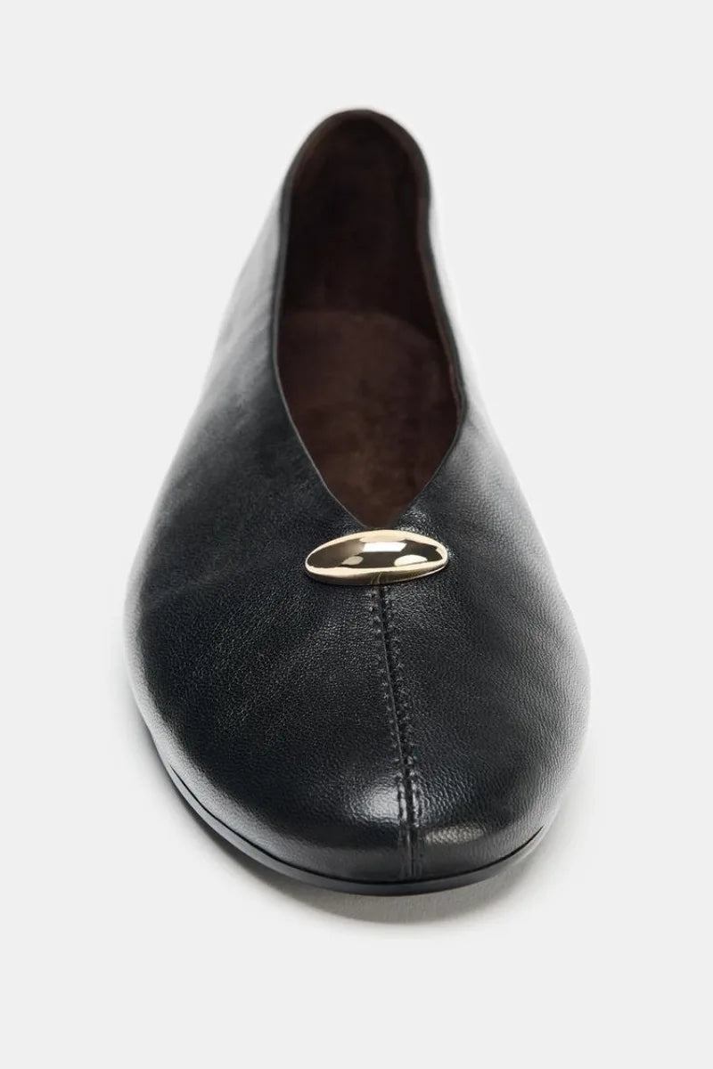 Delara Leather Flats