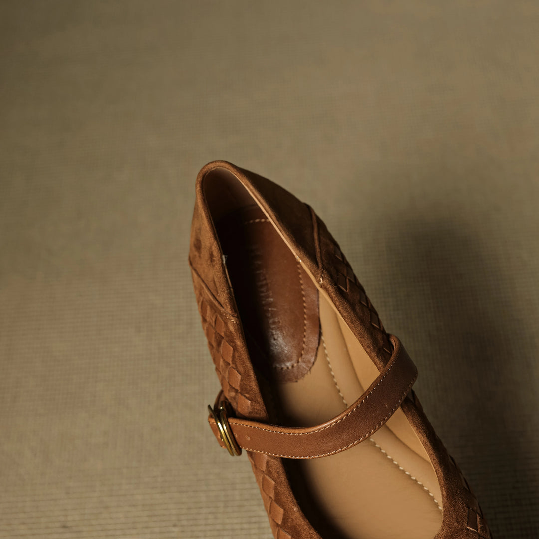 Florentina Woven Leather Pumps