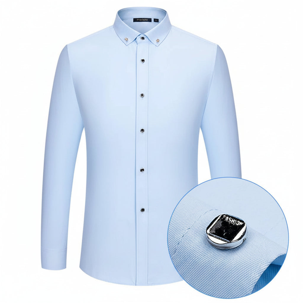 Crystalline Button Dress Shirt