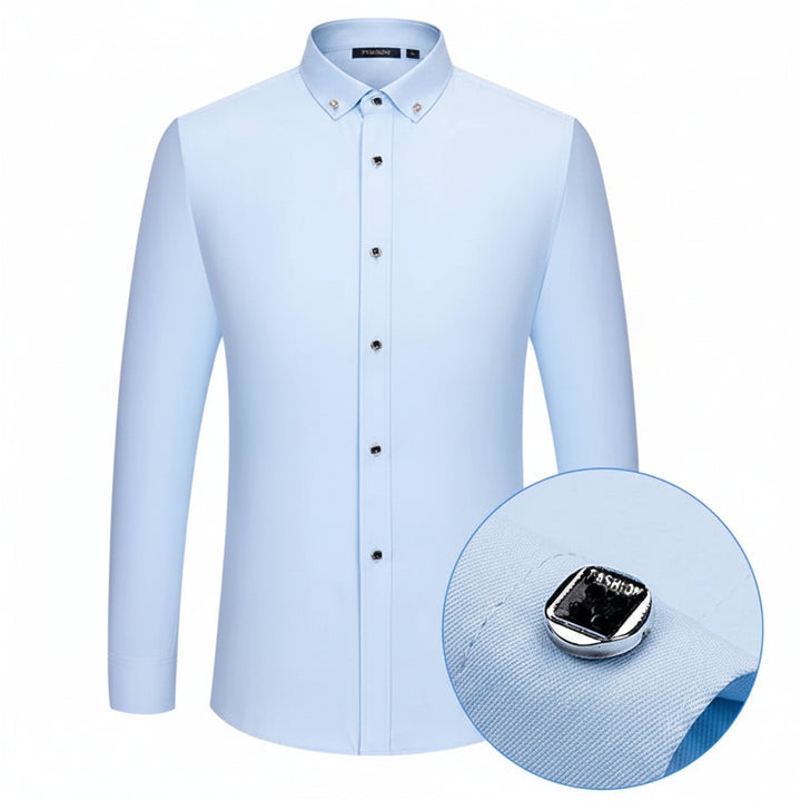 Crystalline Button Dress Shirt