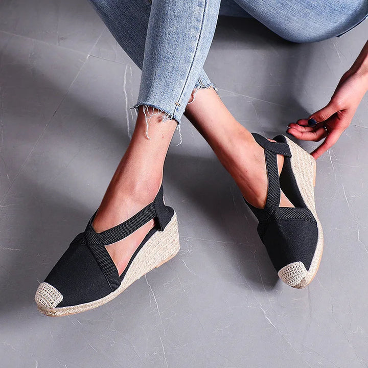 Braided Wedge Sandals