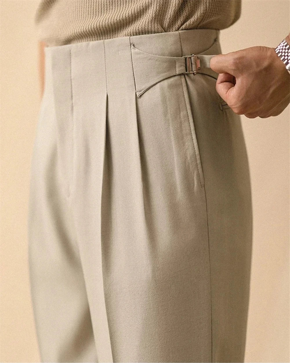 Napoli Gurkha Pleated Trousers