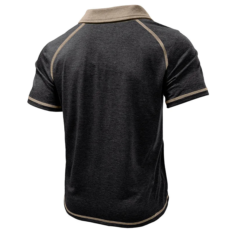 Taschino Contrast-Collar Polo Shirt