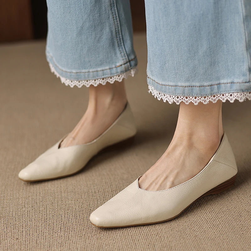 Layla Lowline Leather Flats