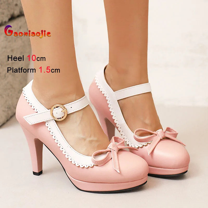 Ciliegina Scalloped Bow Mary Janes