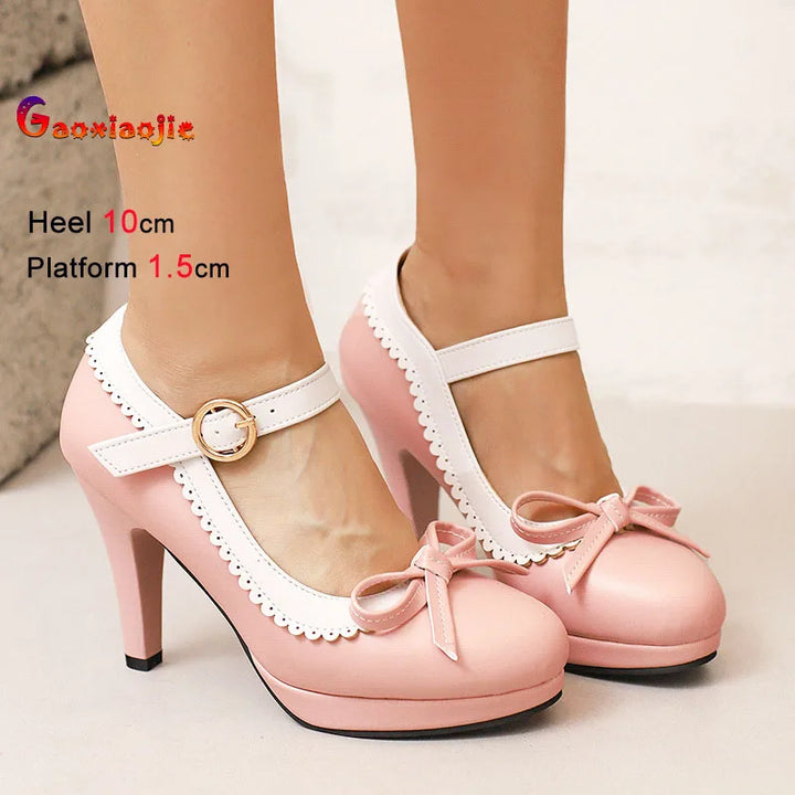 Ciliegina Scalloped Bow Mary Janes