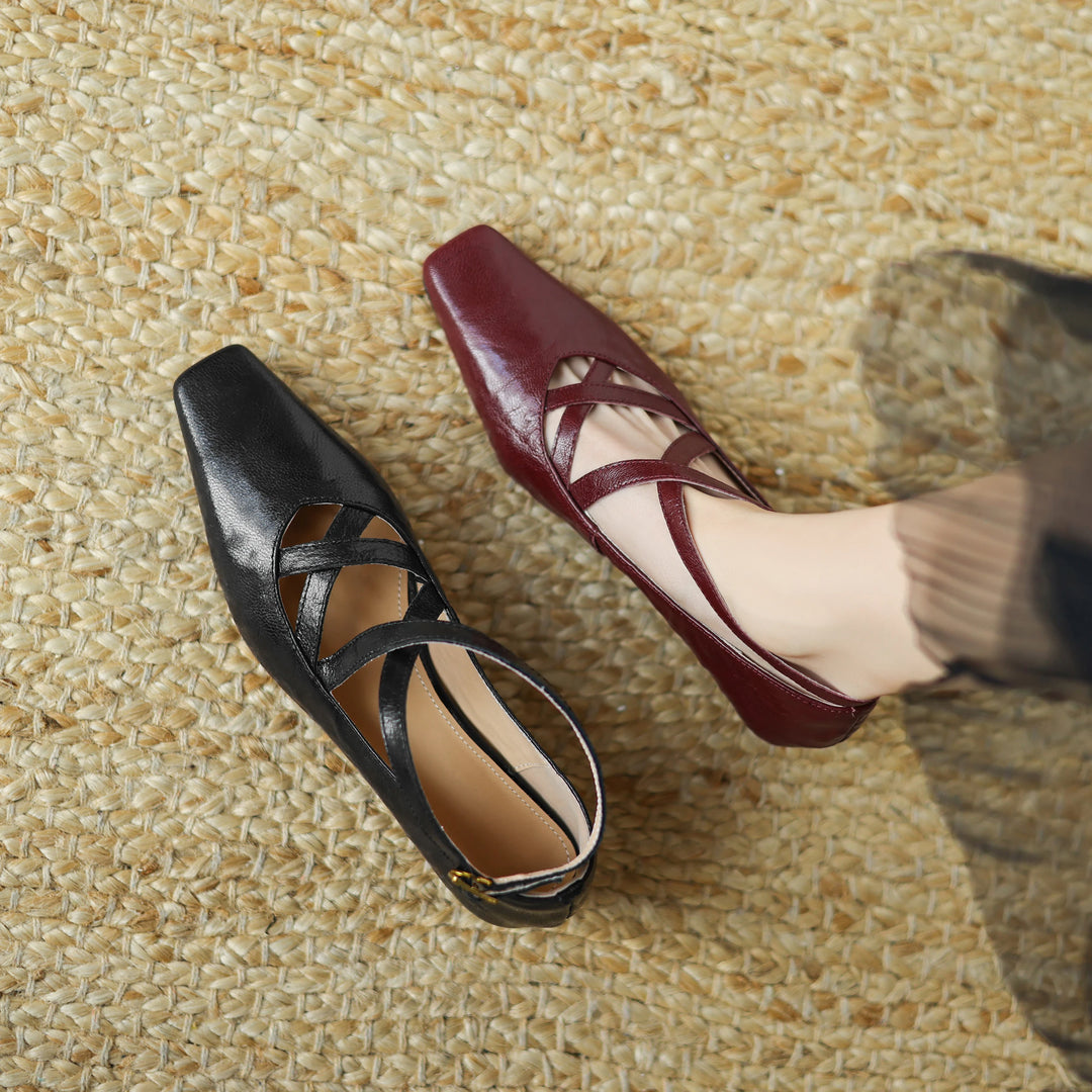 Lucera Leather Flats