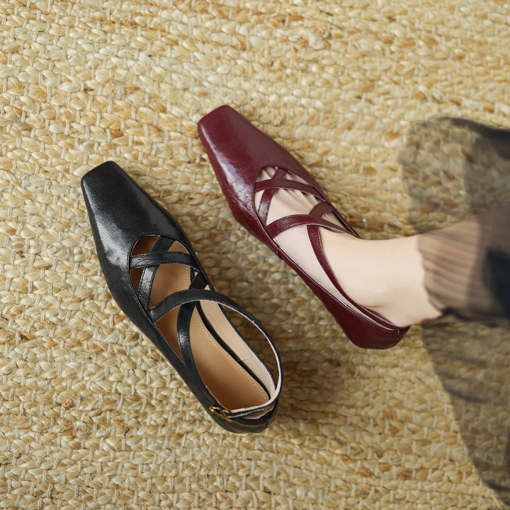 Lucera Leather Flats