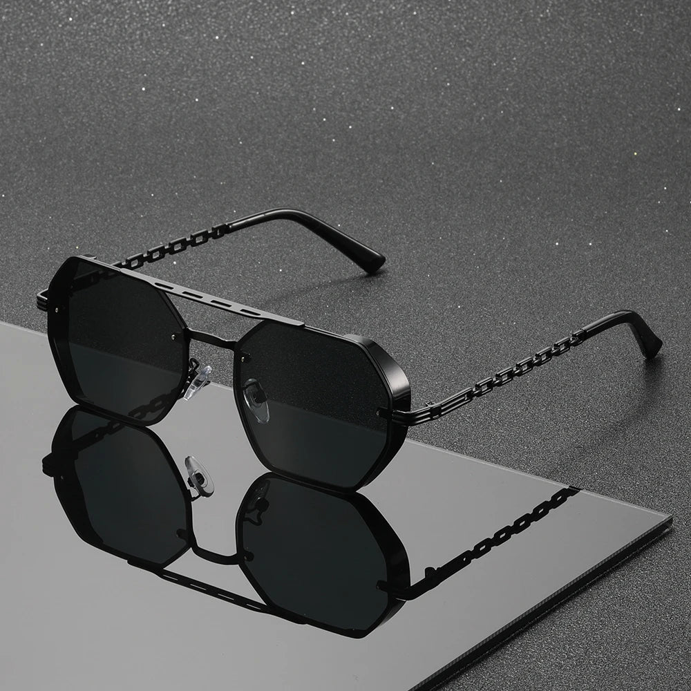 Ottagono Polygon Metal Sunglasses