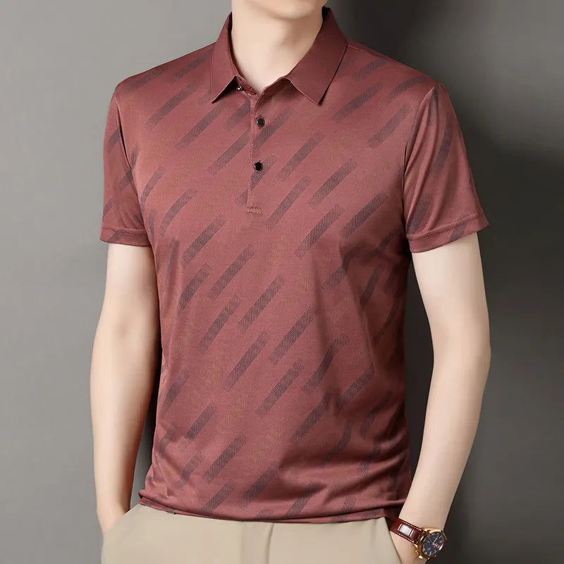 Obliqua Diagonal Stripe Polo