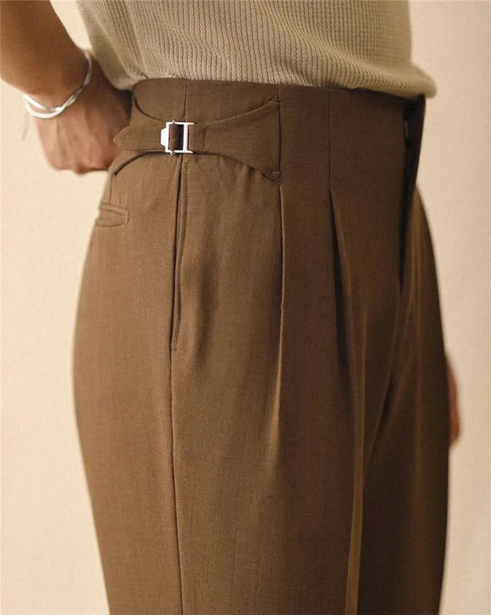 Napoli Gurkha Pleated Trousers