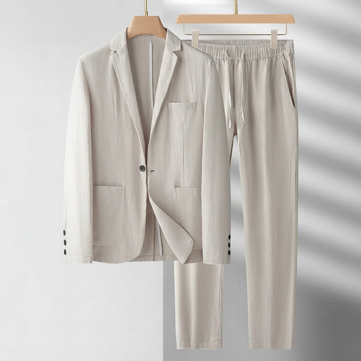 Sandgrain Linen Suit Set