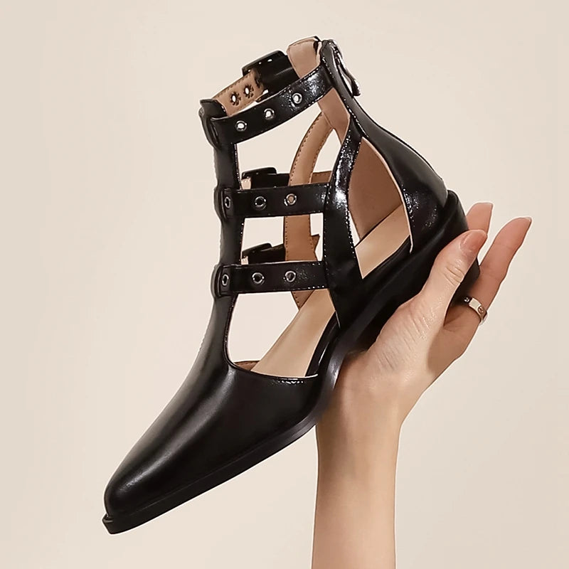 Cinghia Caged Buckle Booties