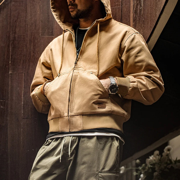 Foundry Hooded Denim Jacket