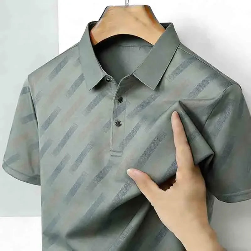 Obliqua Diagonal Stripe Polo