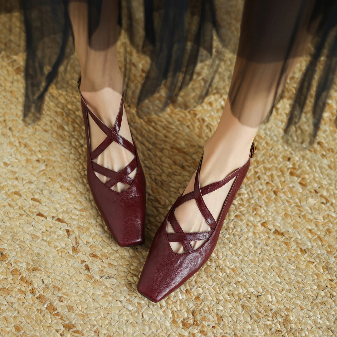 Lucera Leather Flats