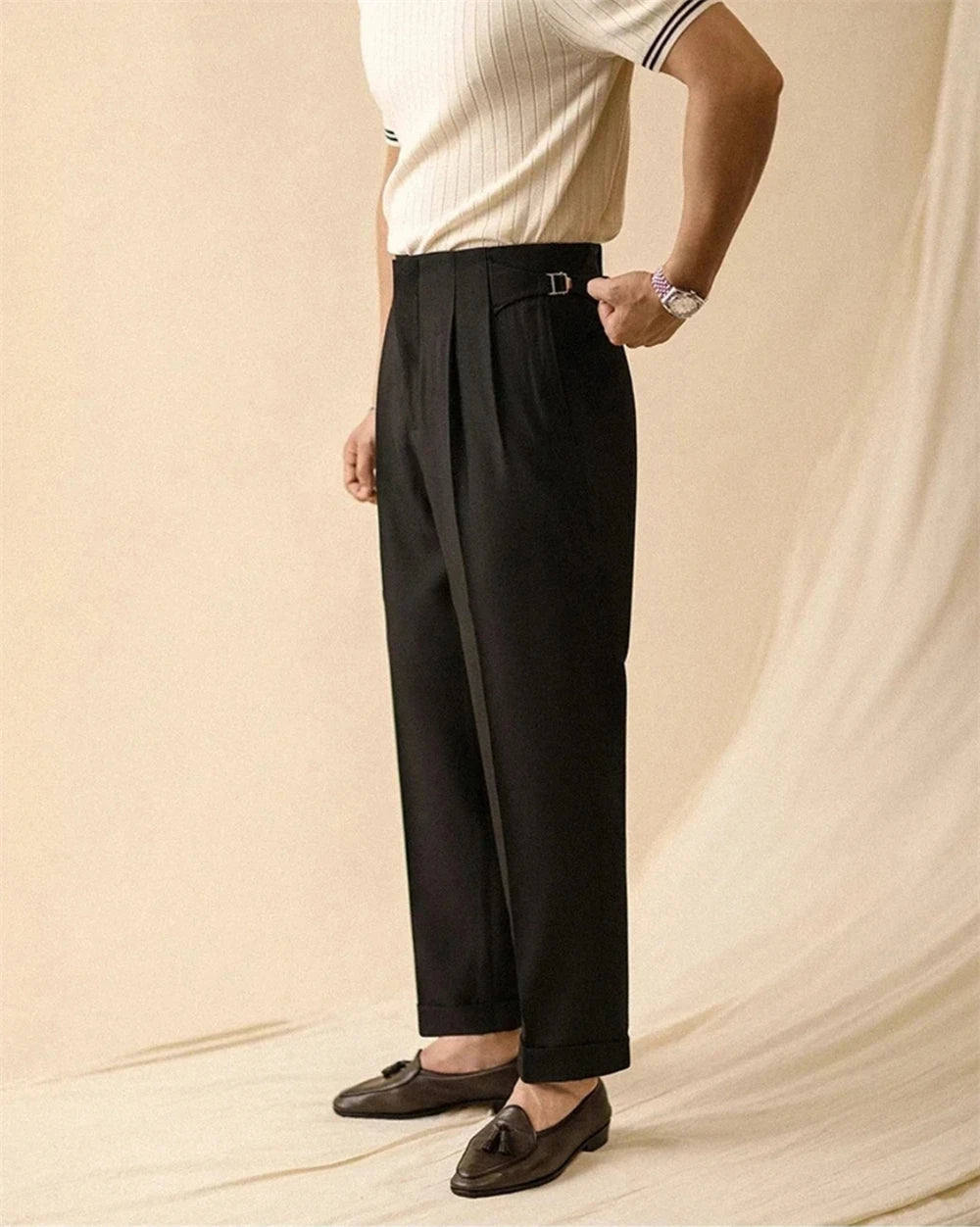 Napoli Gurkha Pleated Trousers