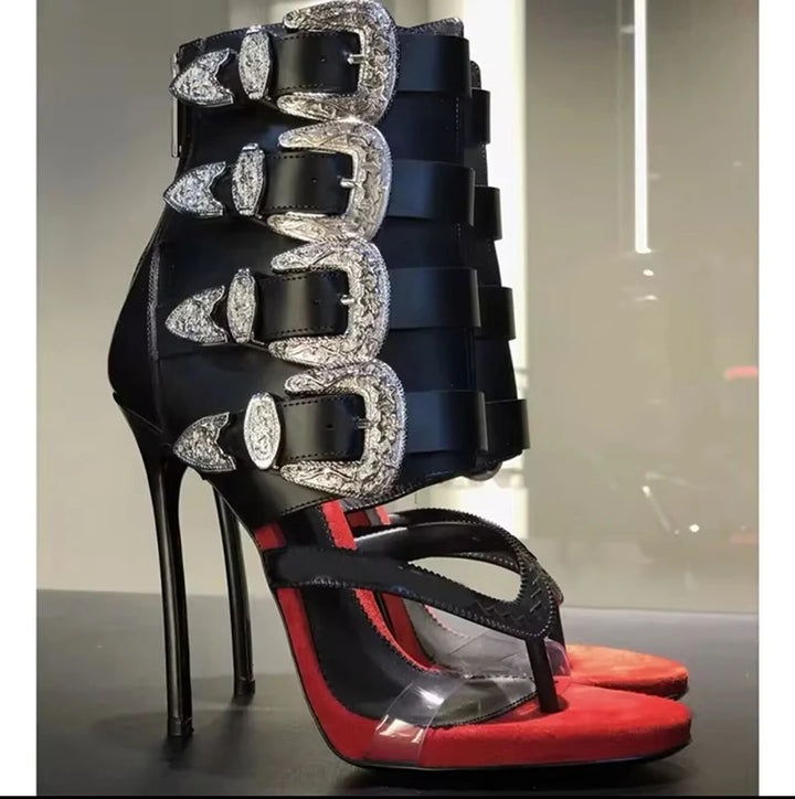 Ravenna Buckle Flip Sandals