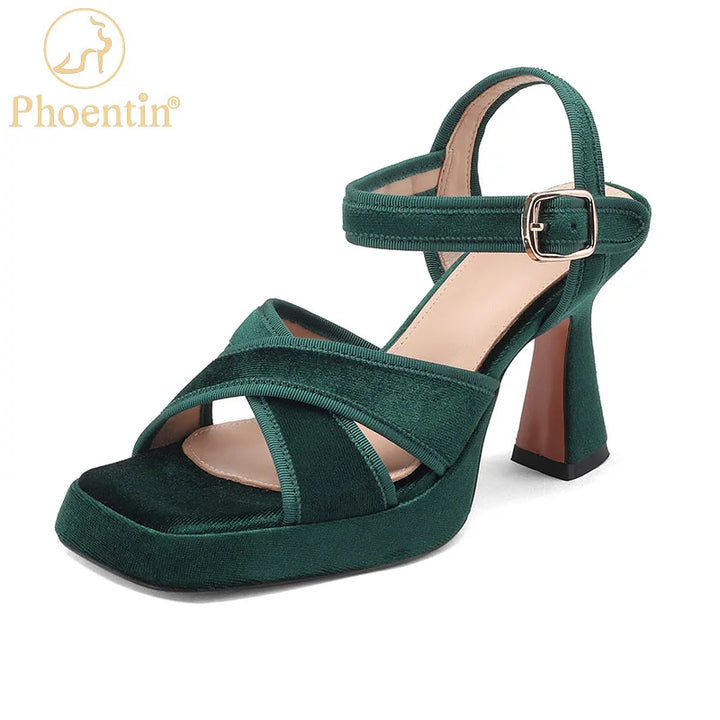 Velluta Cross-Band Platform Sandals