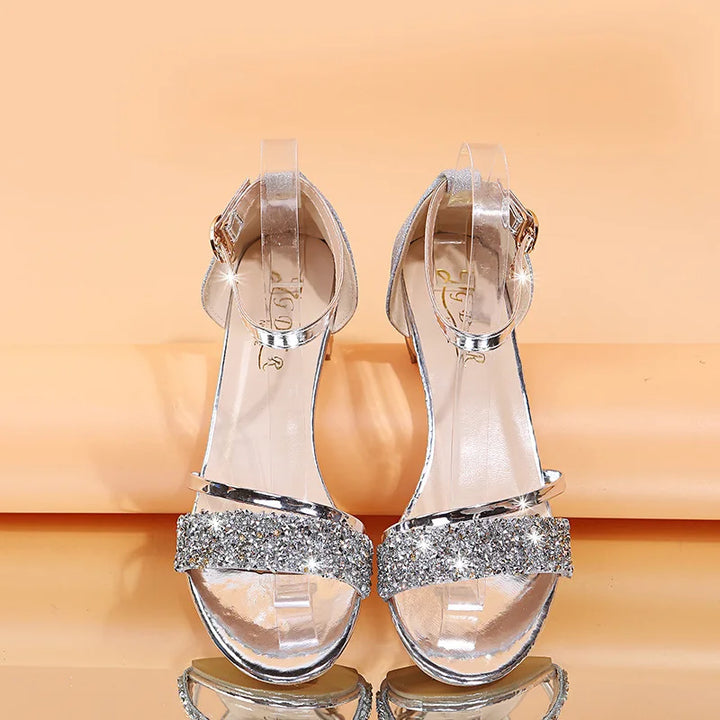 Orlina Crystal Strap Sandals