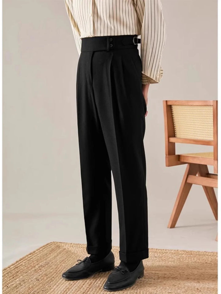 Napoli High-Rise Pleated Trousers