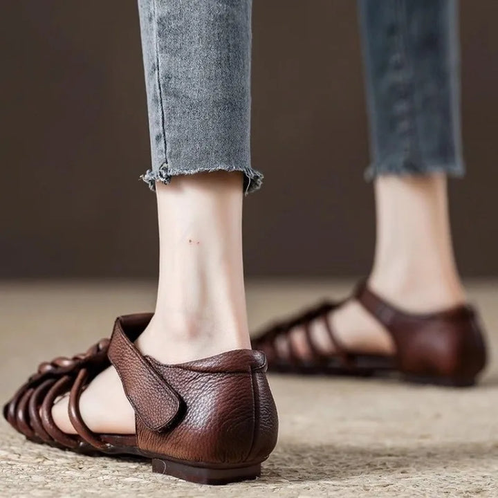 Intrecci Braided Leather Sandals