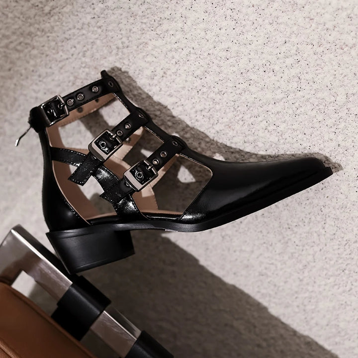 Cinghia Caged Buckle Booties
