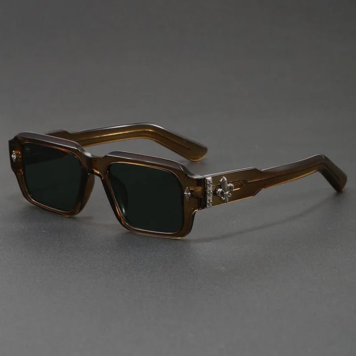 Fleur Crest Square Sunglasses