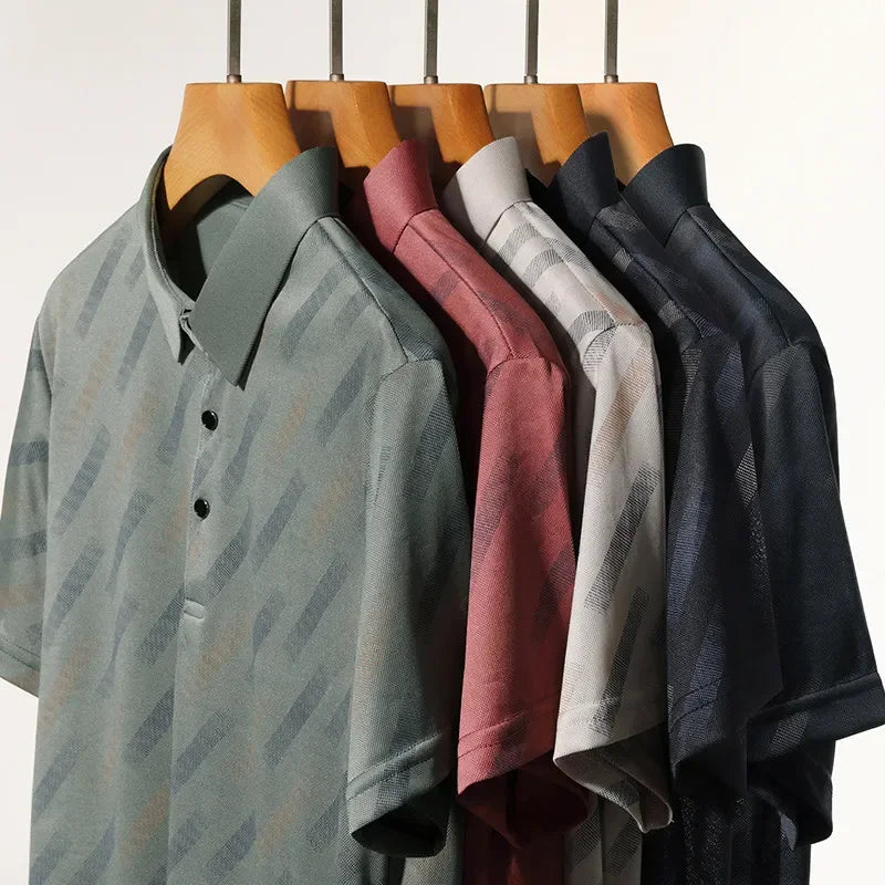 Obliqua Diagonal Stripe Polo