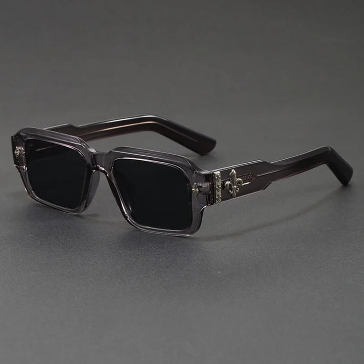 Fleur Crest Square Sunglasses